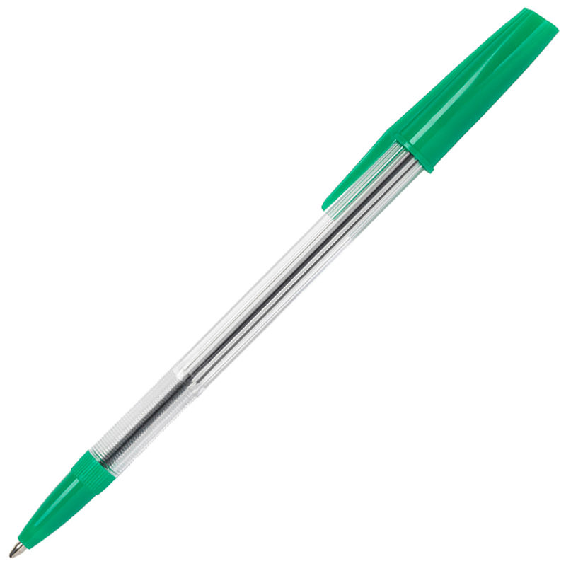 Thumbnail: Stylostik Green Ball Point Pen Medium Tip Pack of 50