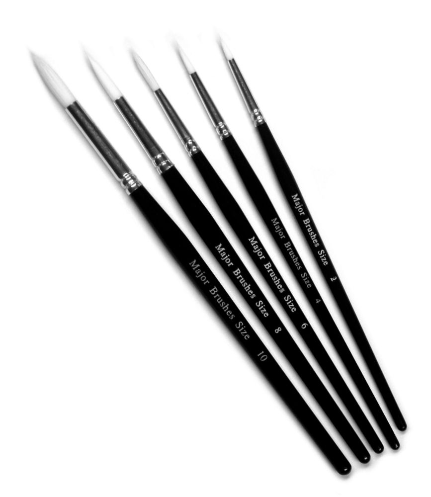 Thumbnail: Major Brushes Watercolour Red Tin of 12 Plus Set of 5 Brushes