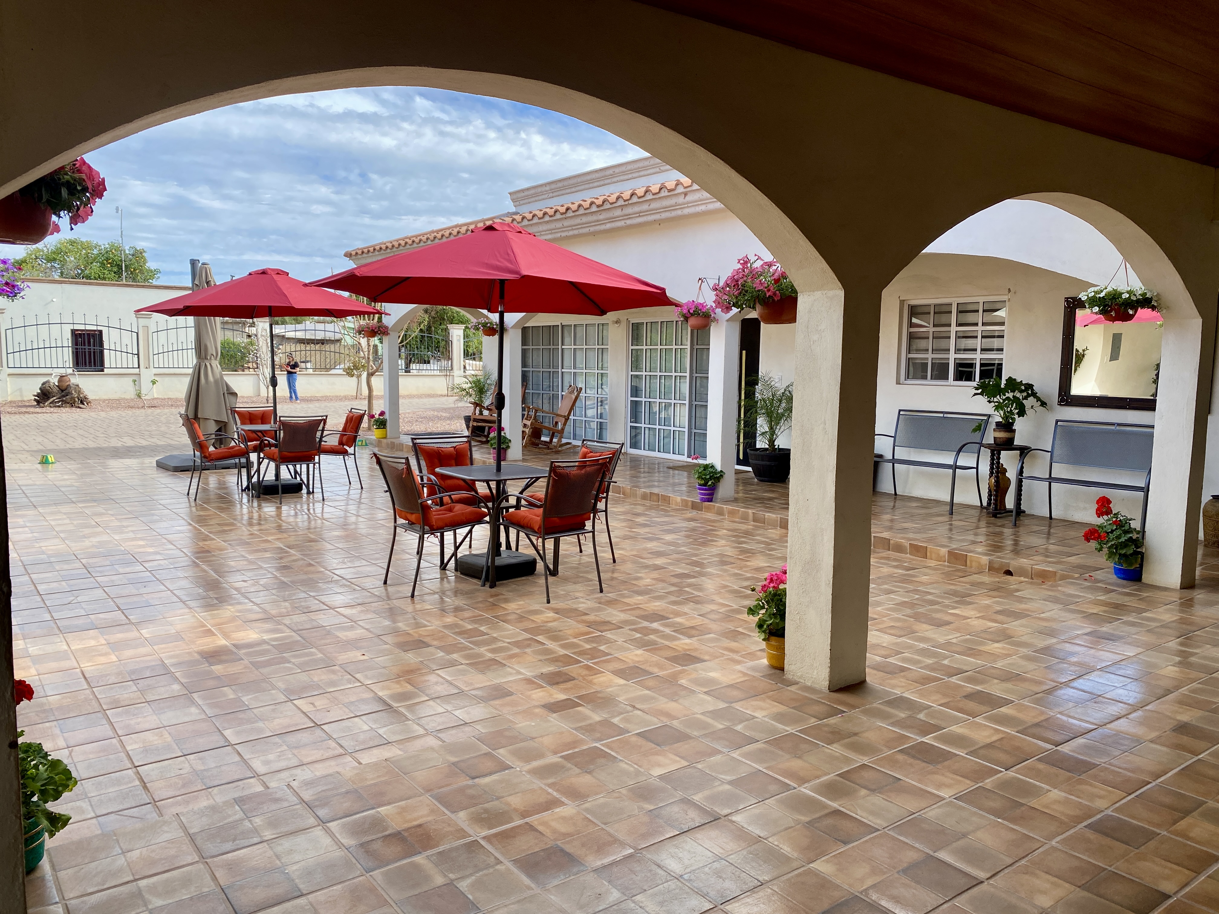 Vista de la hacienda