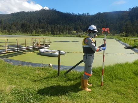 Levantamiento topográfico y batimétrico LAGUNA ANAERÓBICA MALTERIA TIBITÓ - Zipaquirá, Cundinamarca