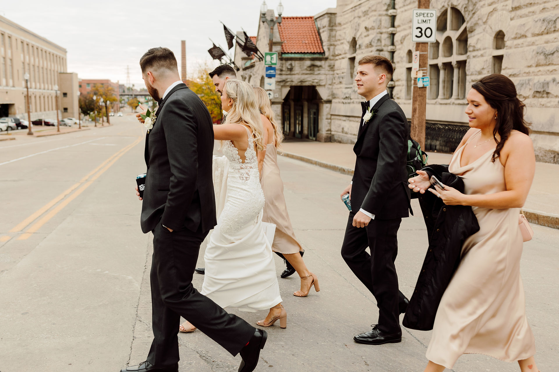 Bridal Party at Union Station St. Louis 