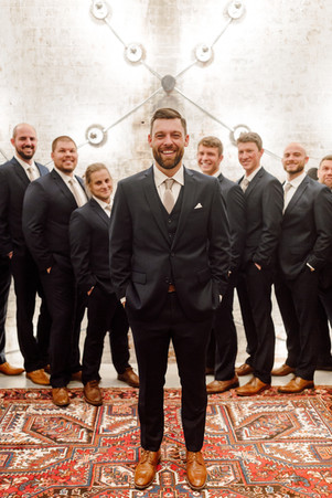 Groom Getting Ready at The Crossroads Hotel Kansas City
