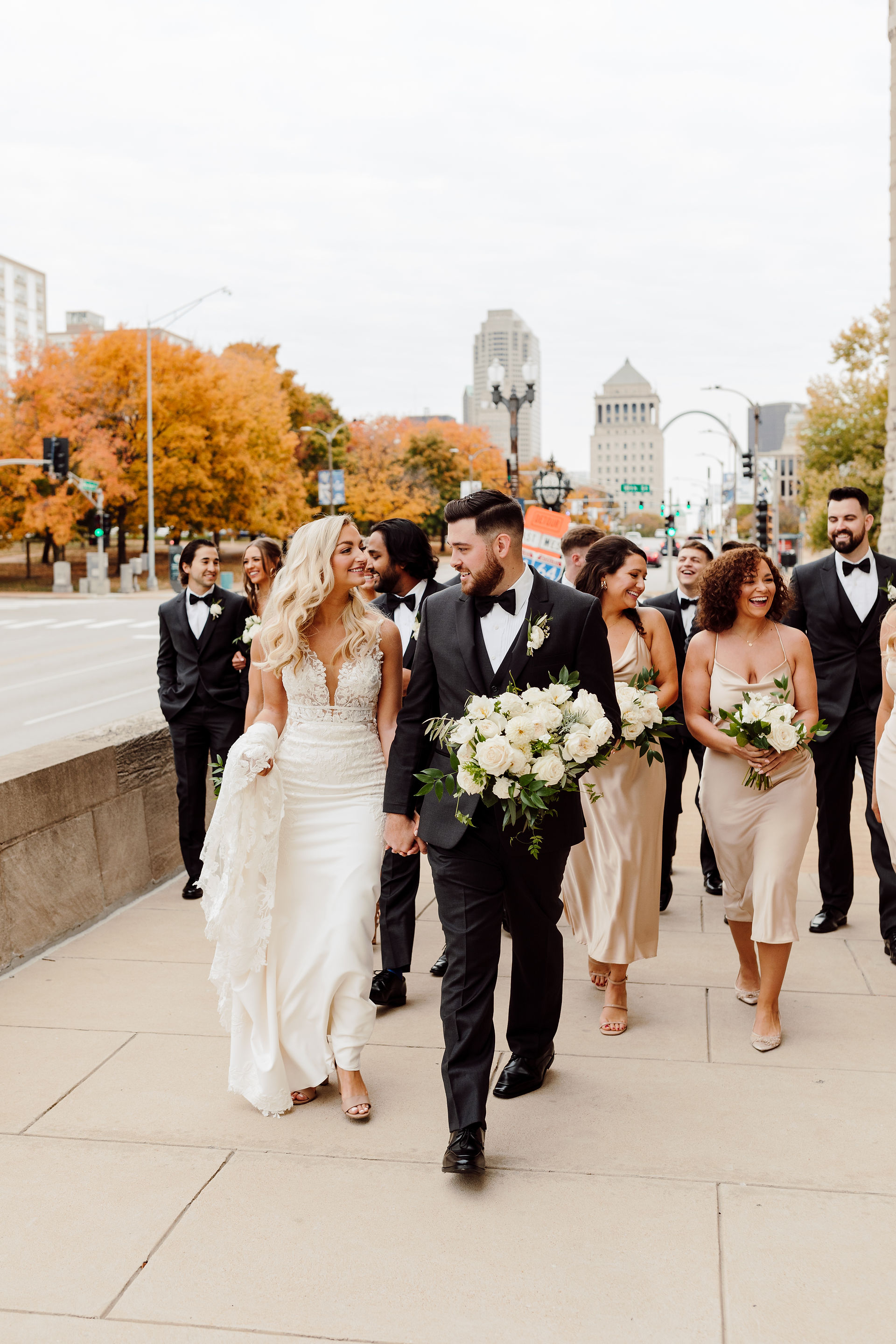 Bridal Party at Union Station St. Louis 