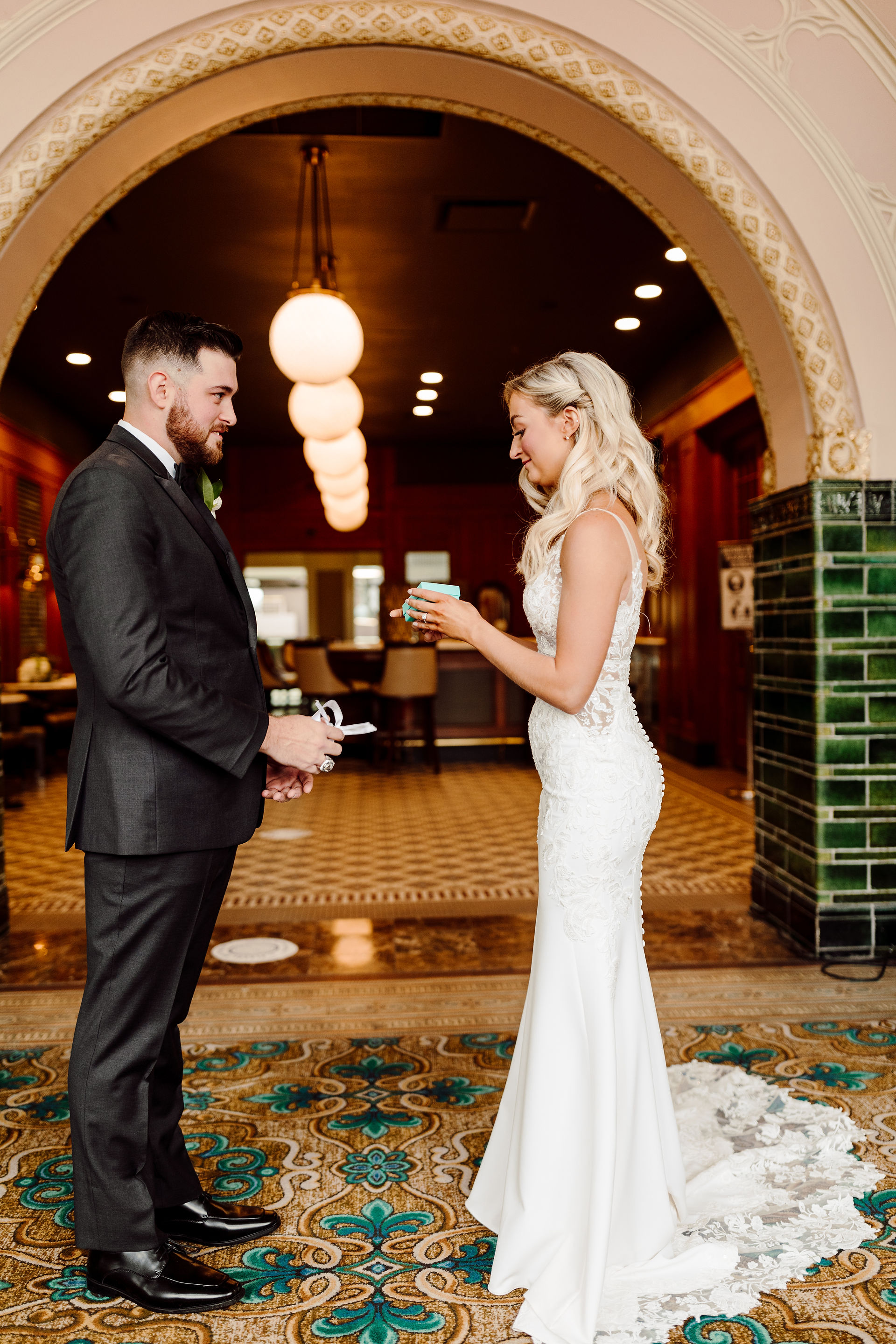 Union Station St. Louis Bride and Groom First Look