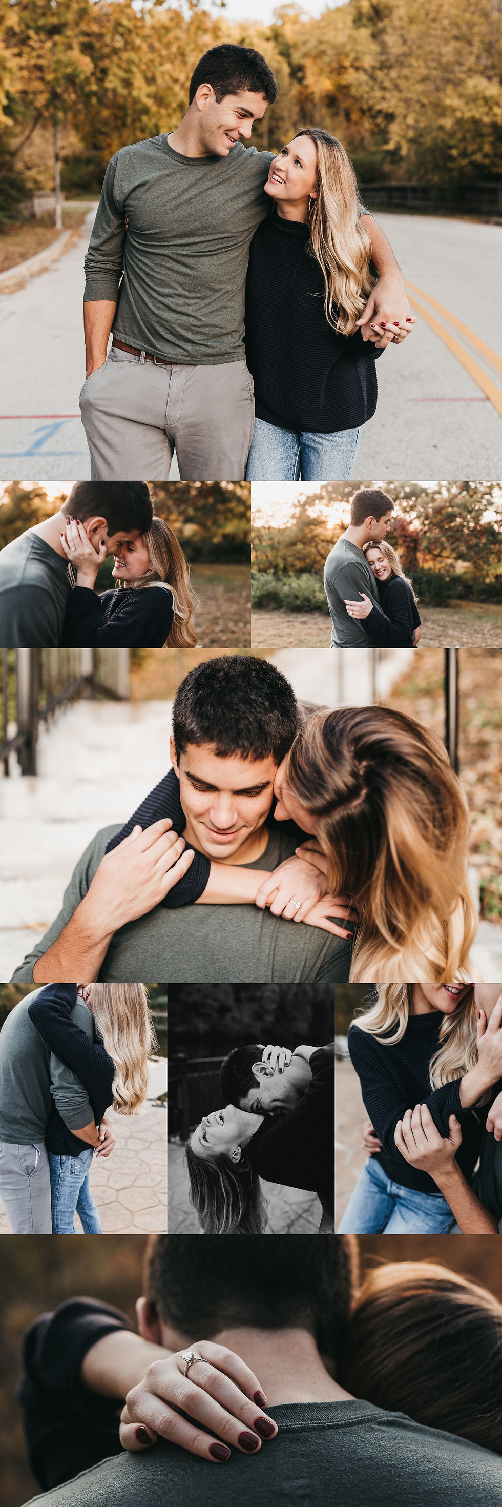 Casual Fall Engagement Photos