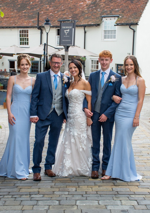 Family portrait at The Royal Southern Yacht Club, Hamble.