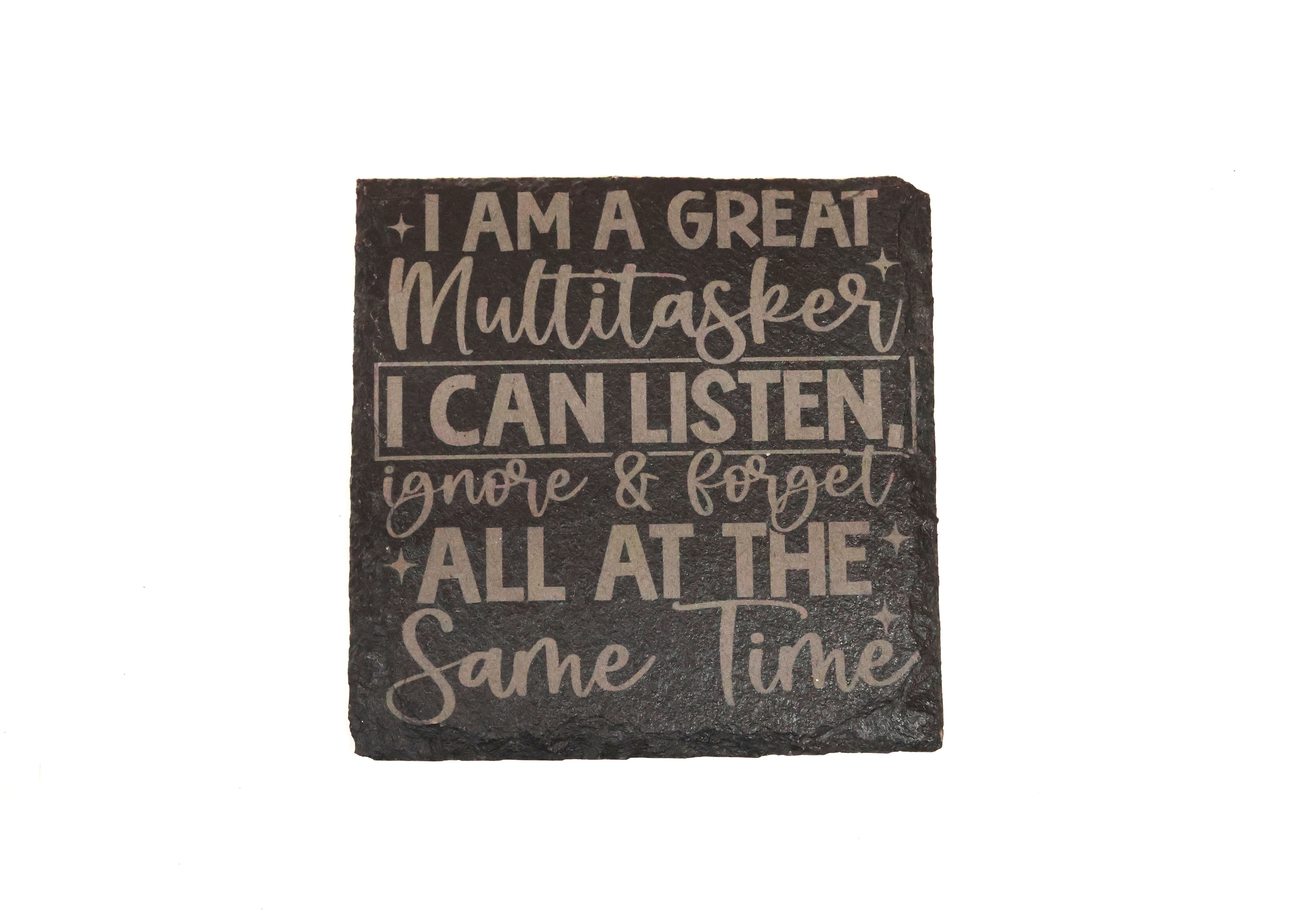 Multi-Tasker Slate Coaster