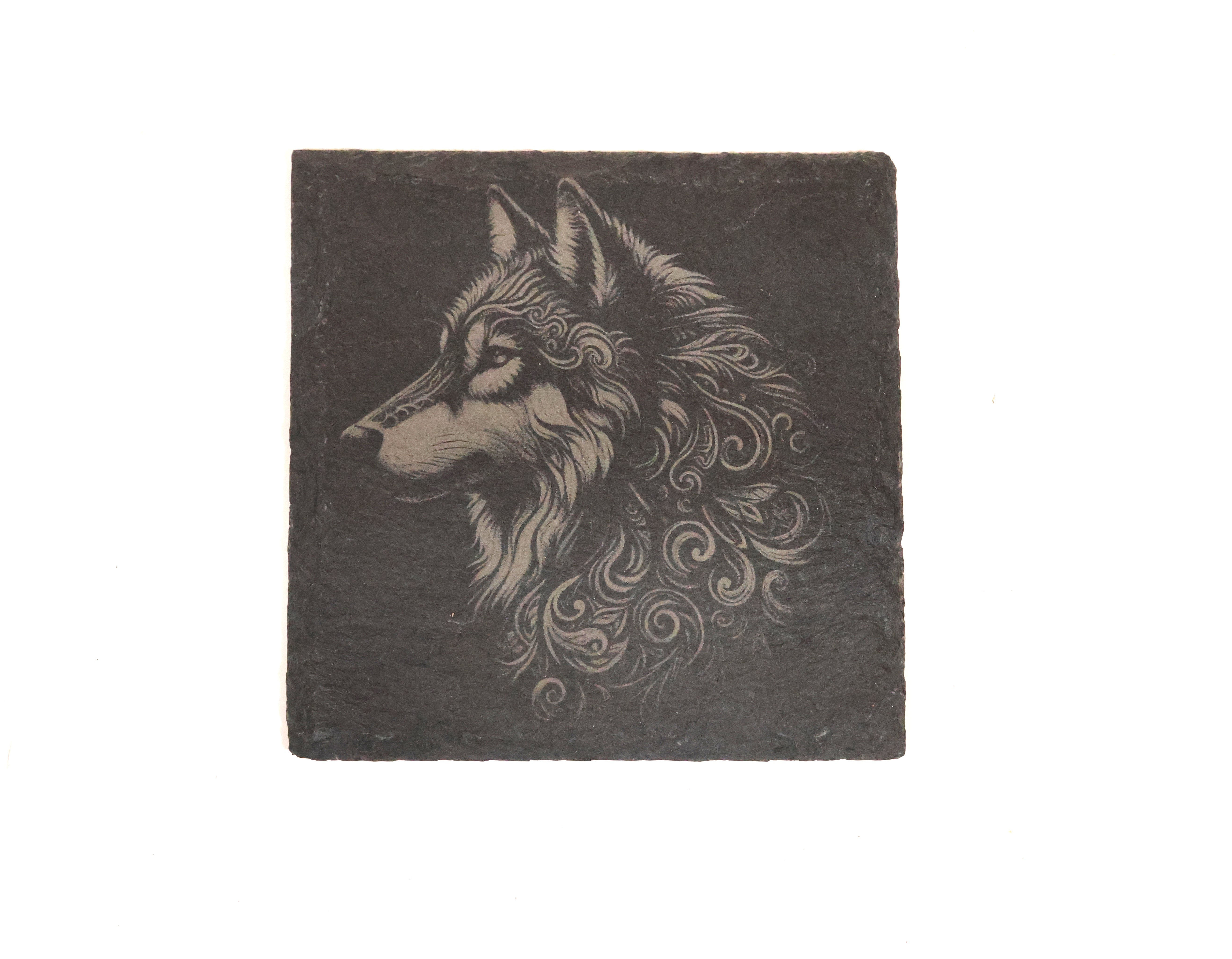 Spirit of the Wolf Slate Coaster