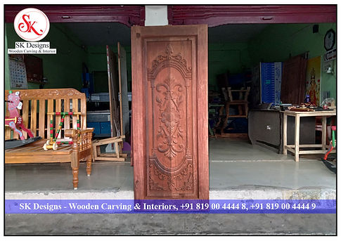 main door carving length 