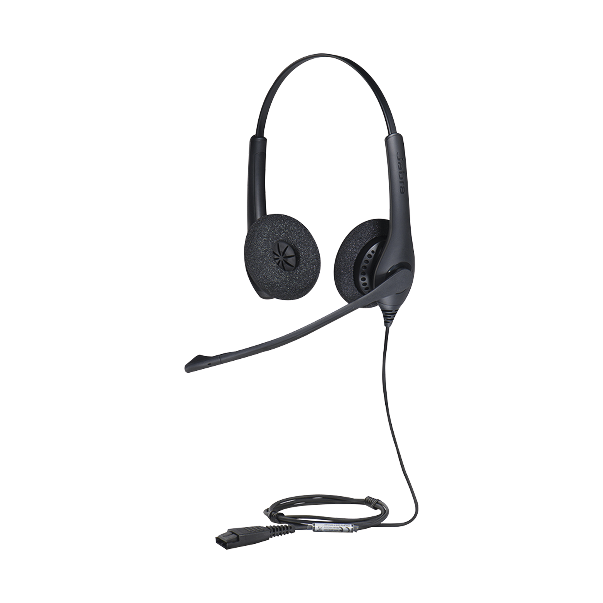 Jabra Biz 1500 Duo, auricular profesional con cancelación de ruido, ideal para contact center con conexión QD