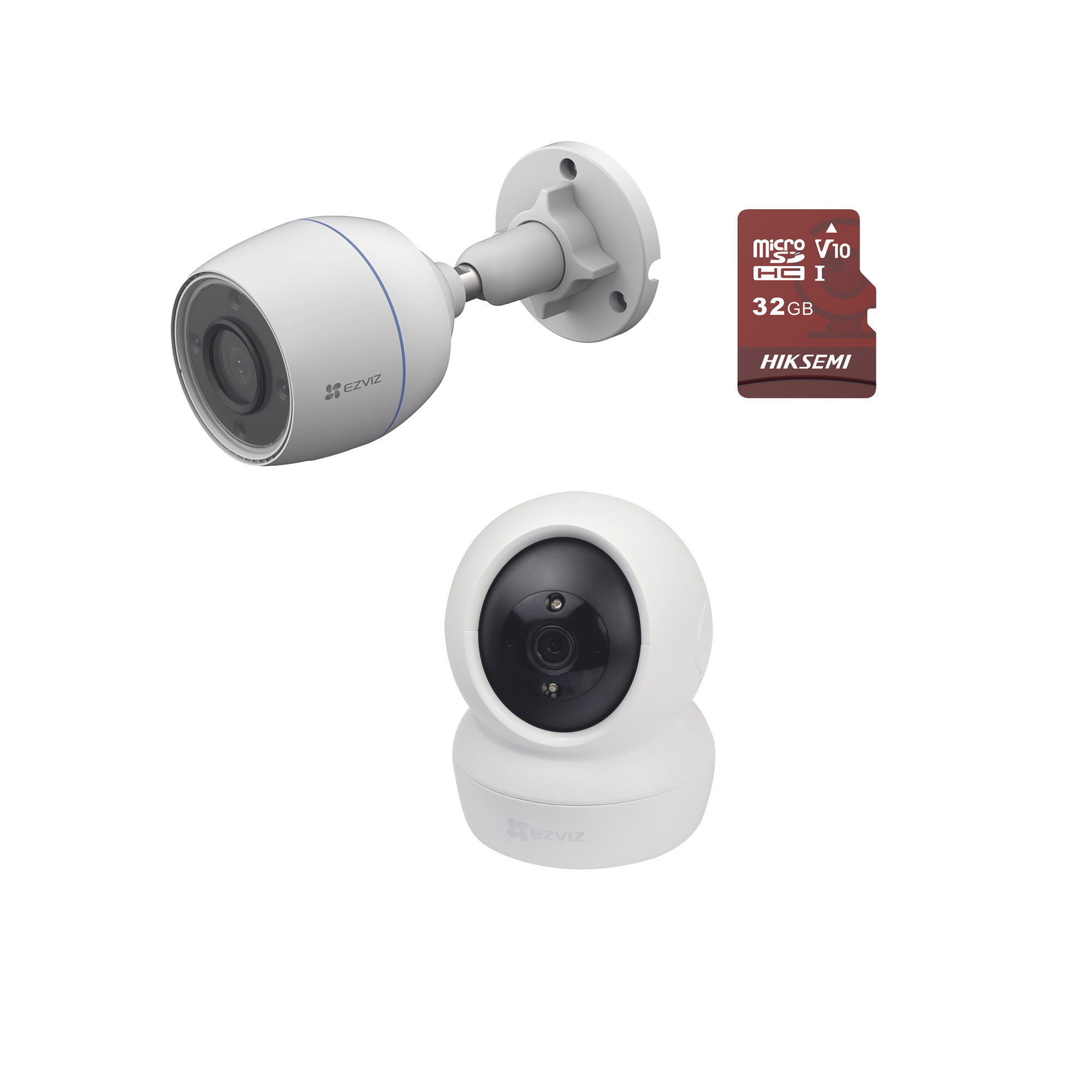 EZVIZ C6N-CSH3C/KM1 Kit de cámaras WiFi / Incluye 1 pieza C6N Para Uso en Interior / 1 pieza CS-H3C Para Uso en Exterior / 1