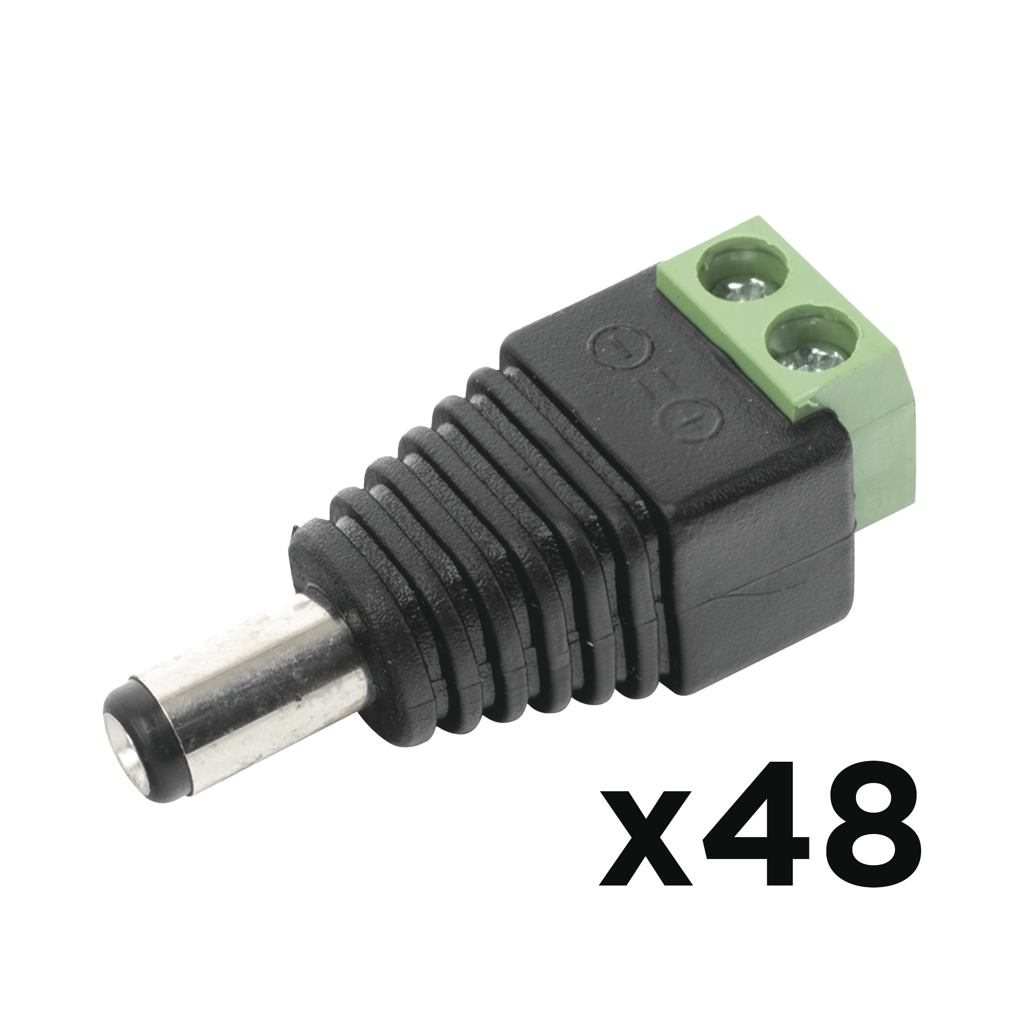 KIT DE 48 Conctores MACHO JR52 para alimentación a 12 Vcc