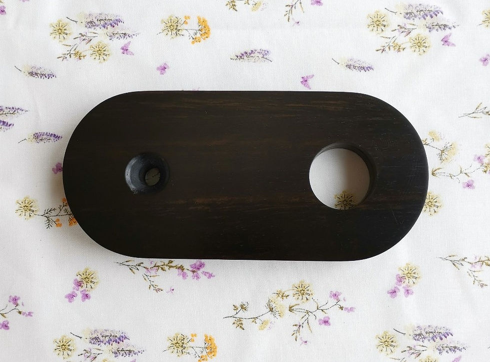 Solid ebony armboard for TW Acustic and Ikeda 12" arm