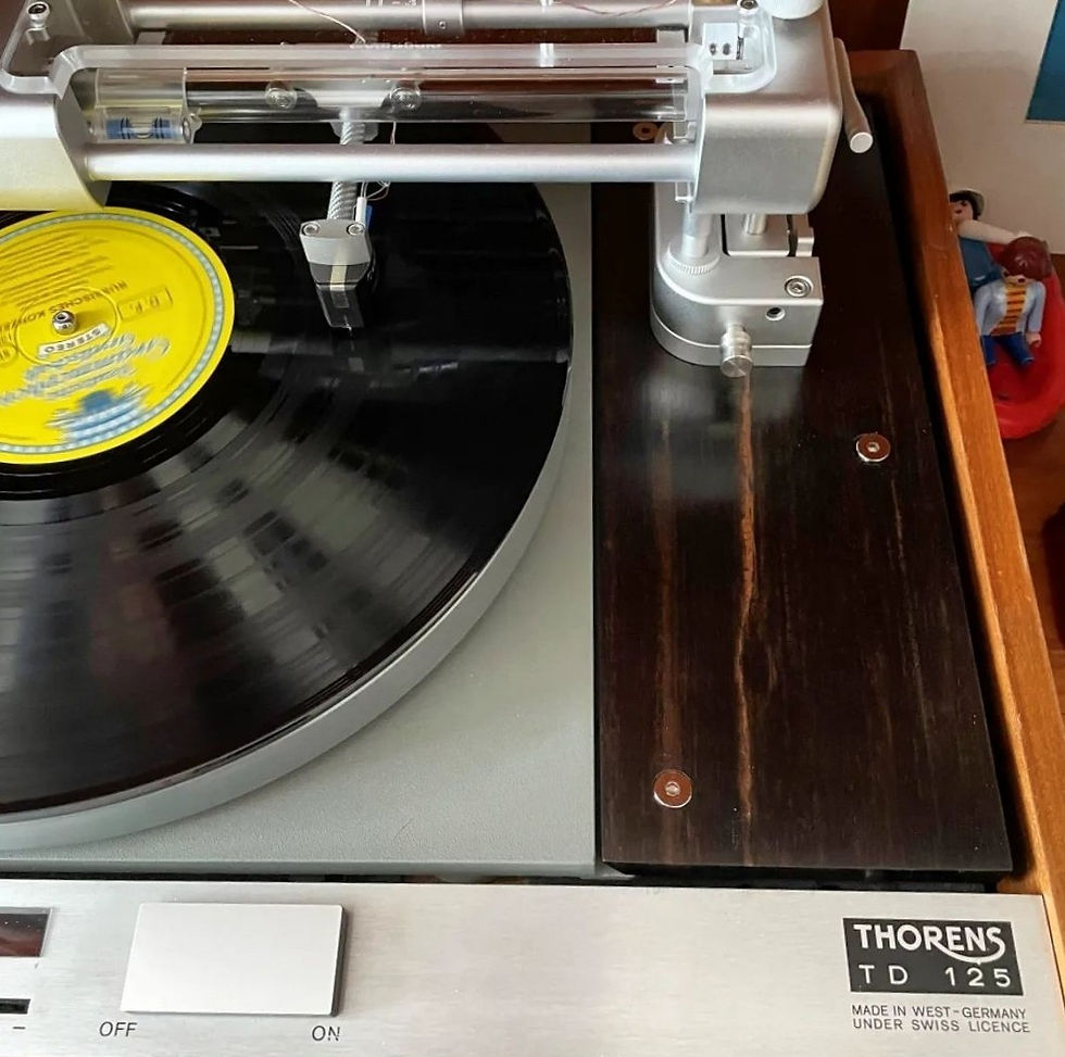 Thorens TD-125 armboard in solid ebony