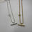 Thumbnail: Double t- bar short line necklace 