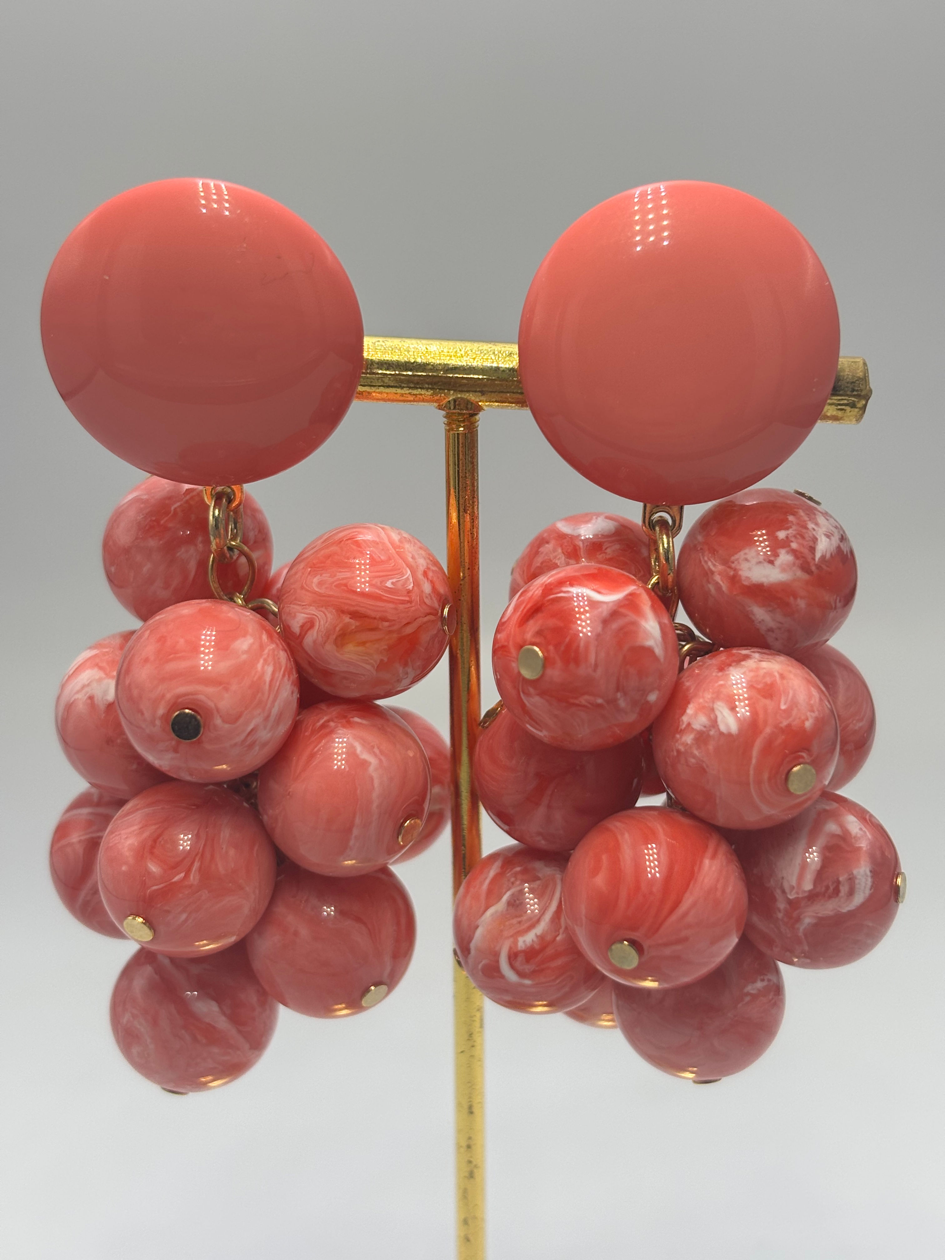 Francine Bramli Grappe clip earrings 