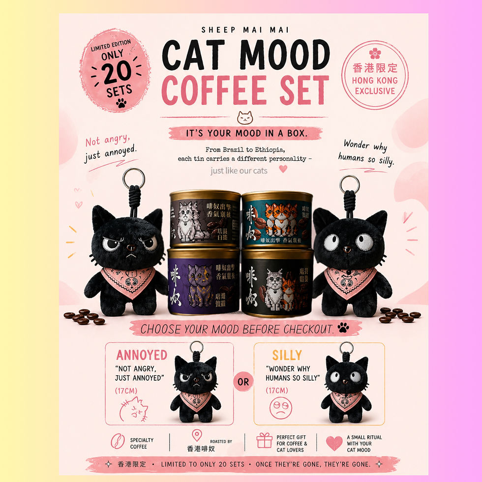 Thumbnail: 🐱 Cat Mood Coffee Set Limited Edition — Only 20 Sets