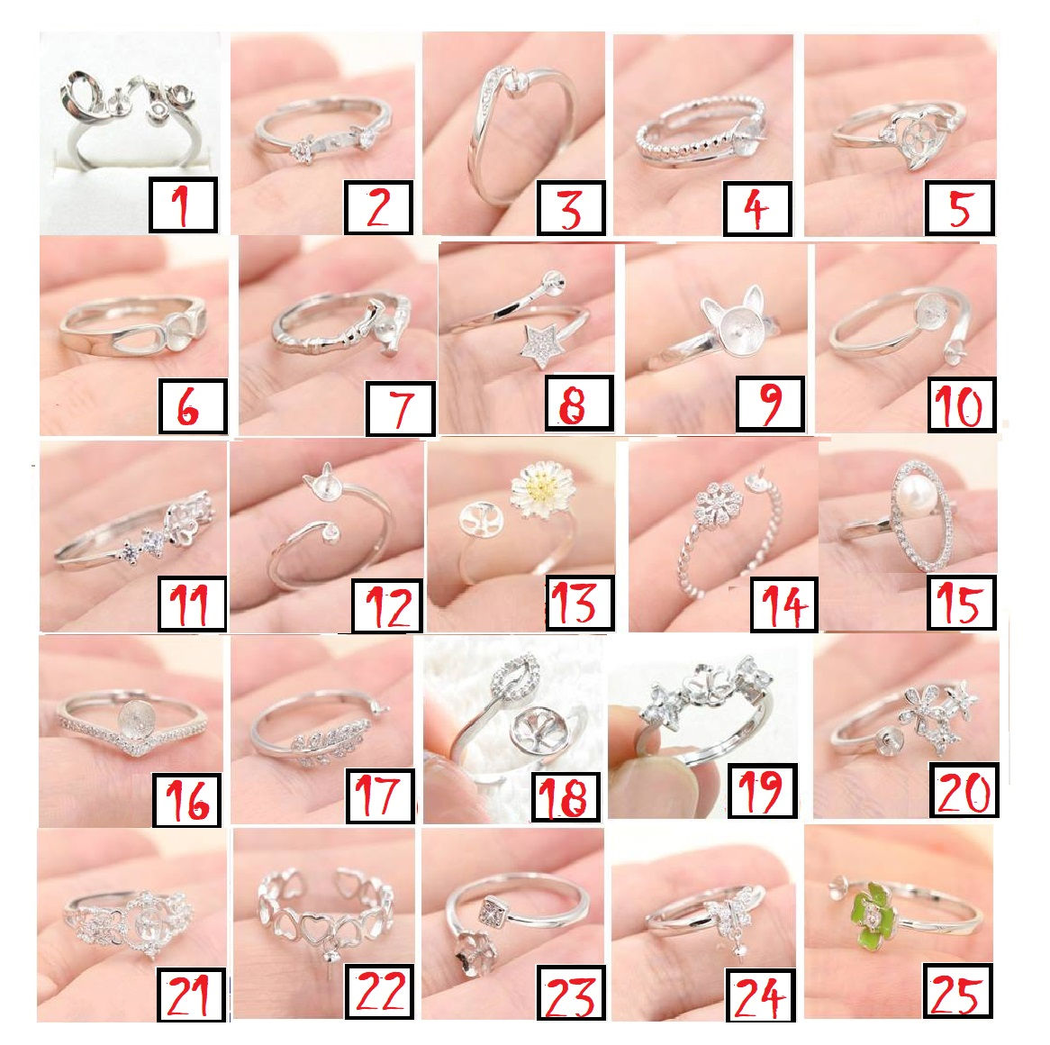 MOUNTING RING - STERLING SILVER