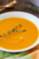 Butternut squash soup with chilli