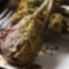Honey and nut crumb rack of lamb