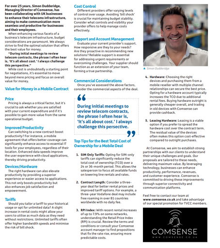 Mobile Contract Top Tips for UK Businesses