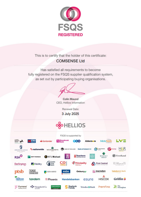 Comsense are FSQS registered