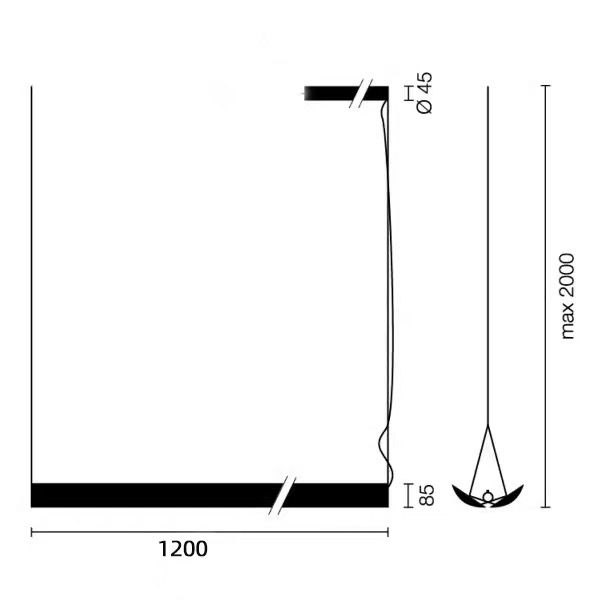 Hình thu nhỏ: Đèn thả ngang Belux Updown LL-80