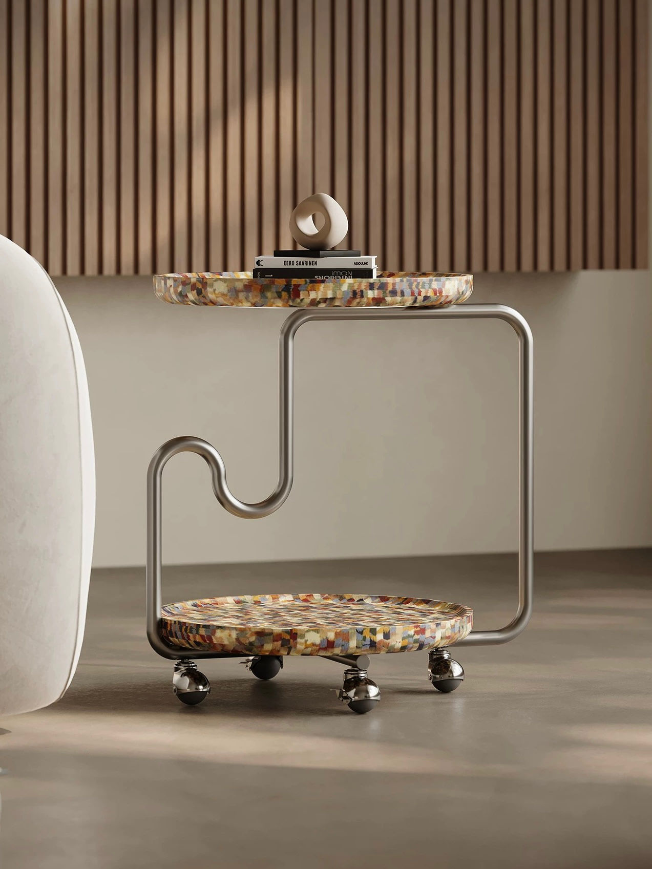 Kể để đồ decor 2 tầng Amalfi