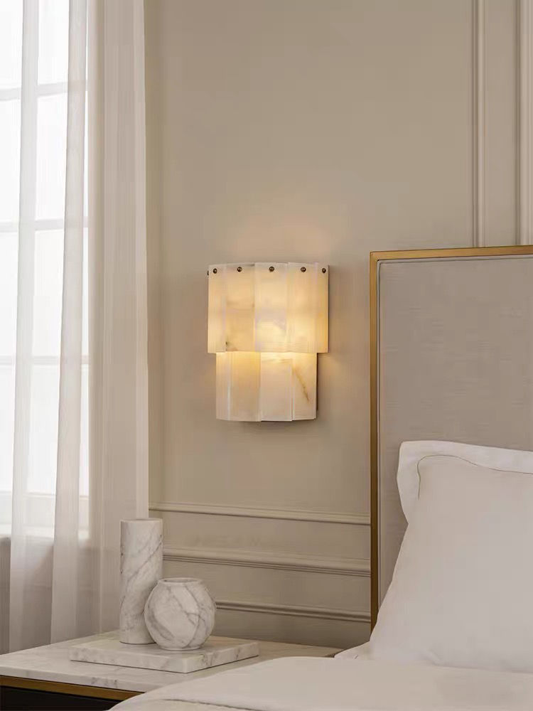 Hình thu nhỏ: Đèn gắn tường đá alabaster MA-11
