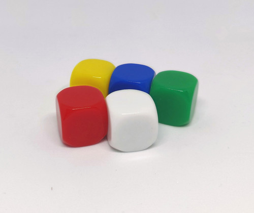 10 Piezas D6 Dados De 6 Caras Numeral Para Negro + Blanco | Envío Gratis
