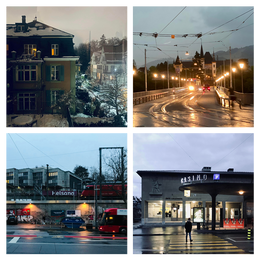 Nightfall in Bern