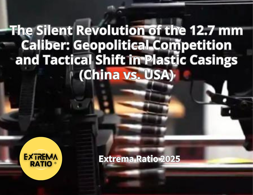 The Silent Revolution of the 12.7 mm Caliber: Geopolitical Competition and Tactical Shift in Plastic Casings (China vs. USA)