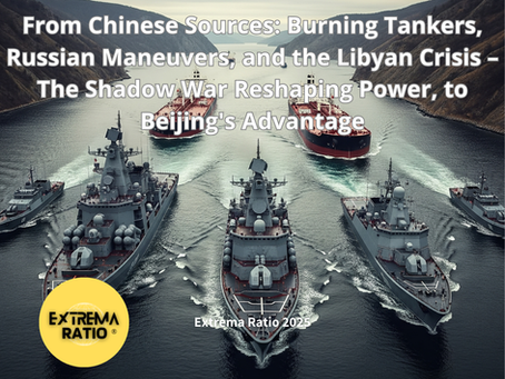 From Chinese Sources: Burning Tankers, Russian Maneuvers, and the Libyan Crisis – The Shadow War Reshaping Power, to Beijing's Advantage