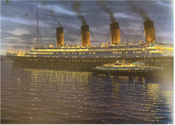 10th April 1912 - Nomadic delivers the First Class passengers to Titanic
