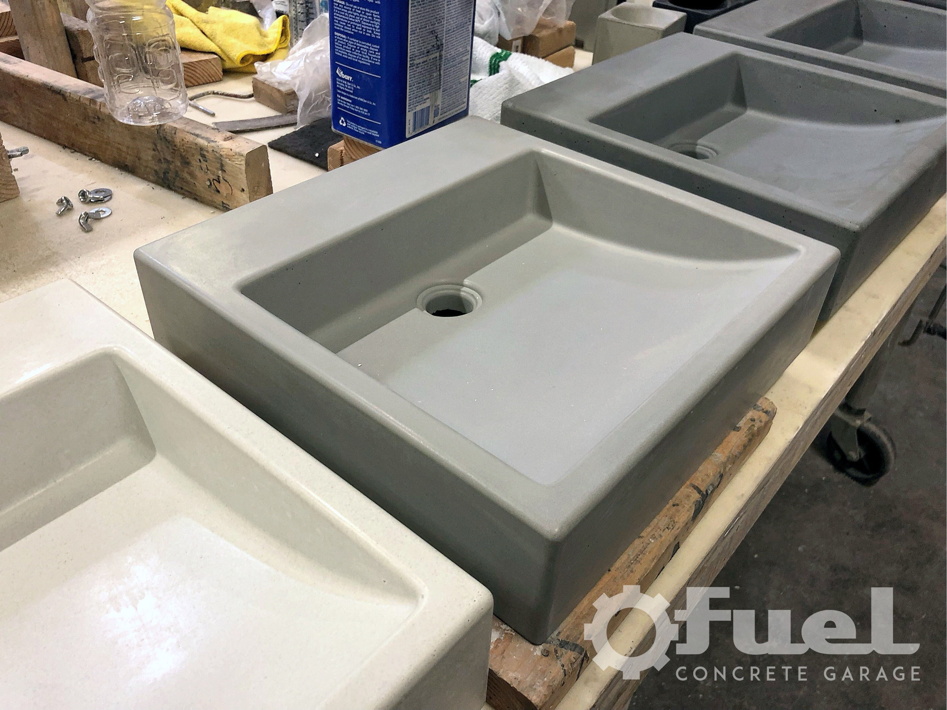 Laurelhurst concrete sink.