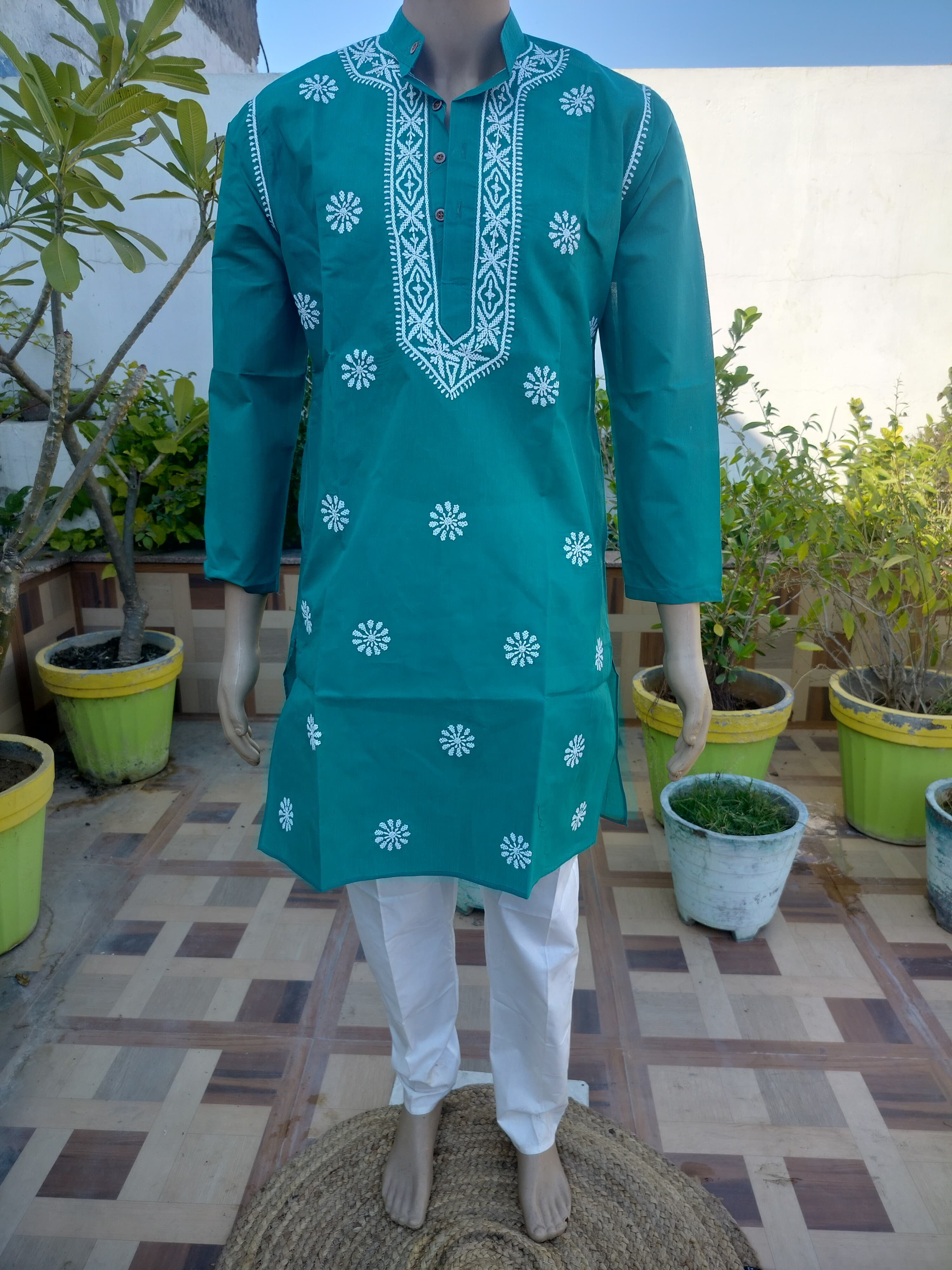 Chikankari COTTON Men's kurta