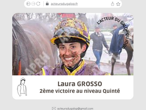 AdG du 12 mars : Laura GROSSO s'offre son 2ème Quinté