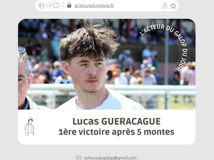 AdG du 10 mars : Lucas GUERACAGUE débloque son compteur !