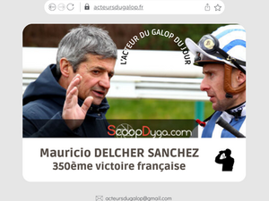 AdG du 6 mars : Mauricio DELCHER SANCHEZ signe sa 350ème victoire en France !