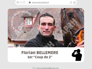 AdG du 13 mars : Florian BELLEMERE signe son 1er "Coup de 2"