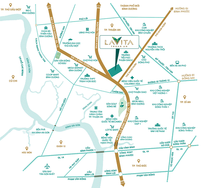 Dự án Lavita Thuận An maps.gif