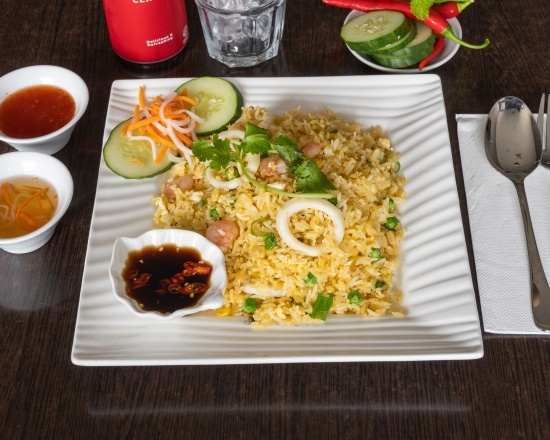 Arranged Food and Objects