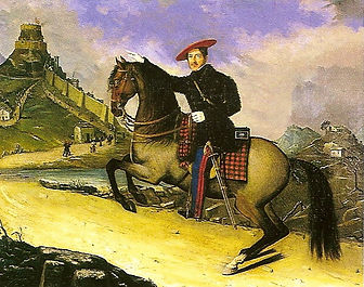 Cabrera ante Morella pintado por Thibaud en 1840.jpg