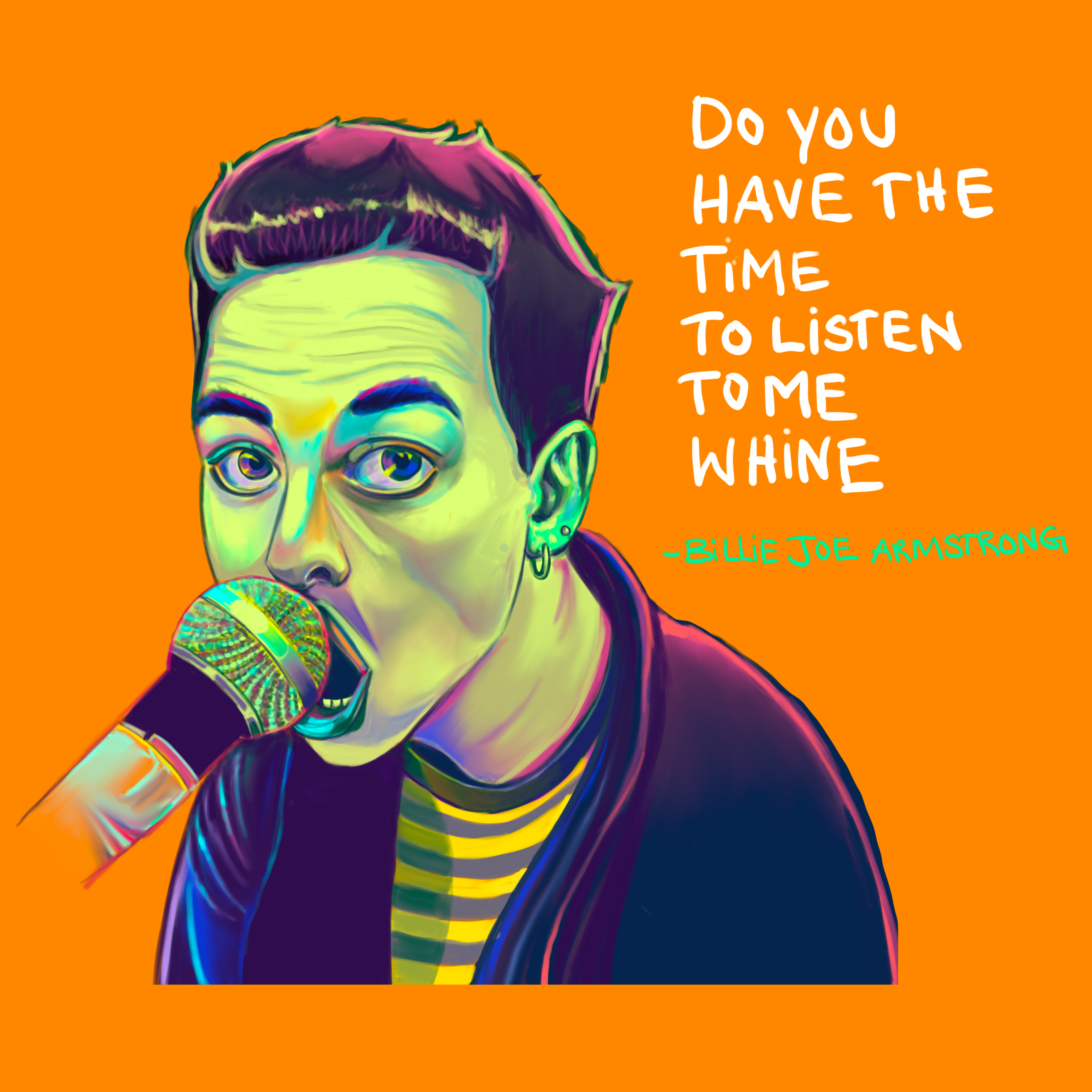 Billie Joe Armstrong B | Green Day | Poster