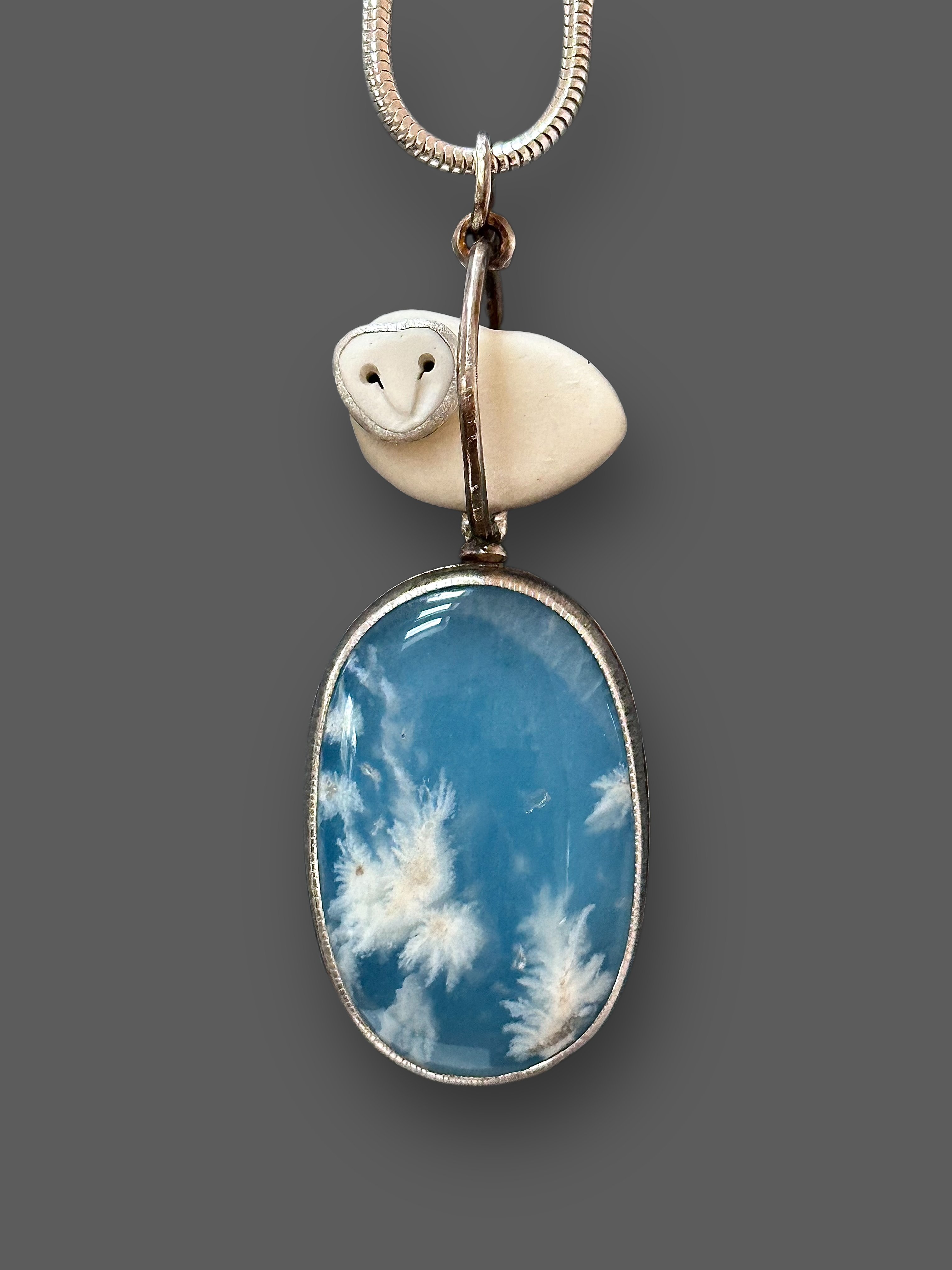 Owl Over Clouds Pendant #4