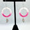 Thumbnail: Circle Dangle Earrings with Feather Charm