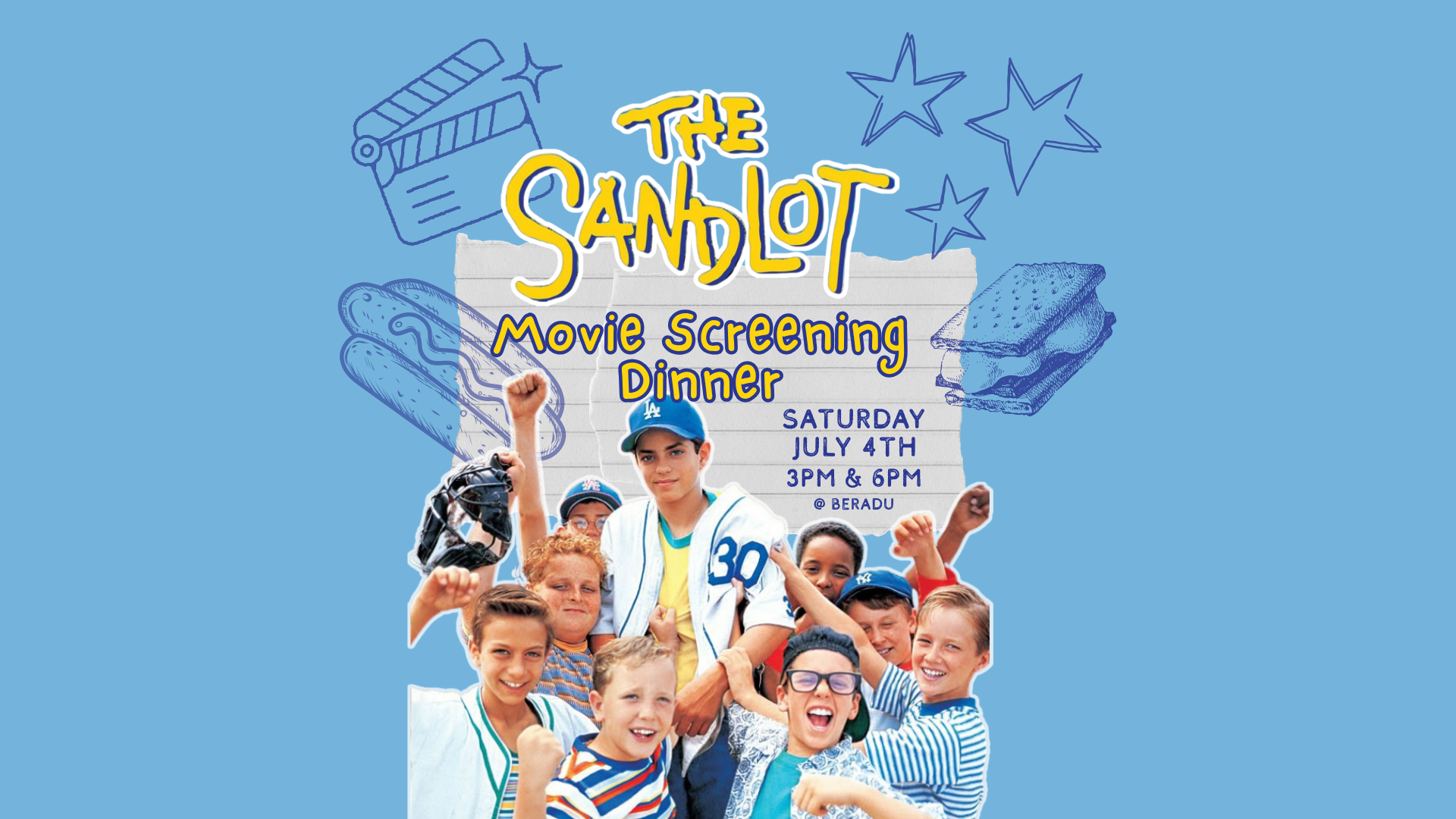 THE SANDLOT Movie Screening Dinner