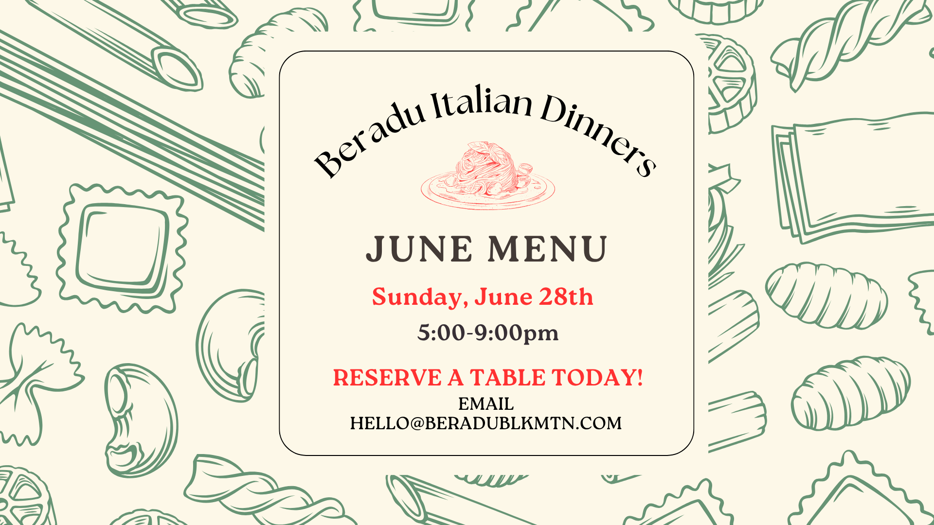 Italian Dinner Night