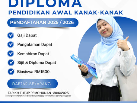PENDAFTARAN SESI 2025 / 2026 KINI DIBUKA 🧑🏻🎓👩🏻🎓