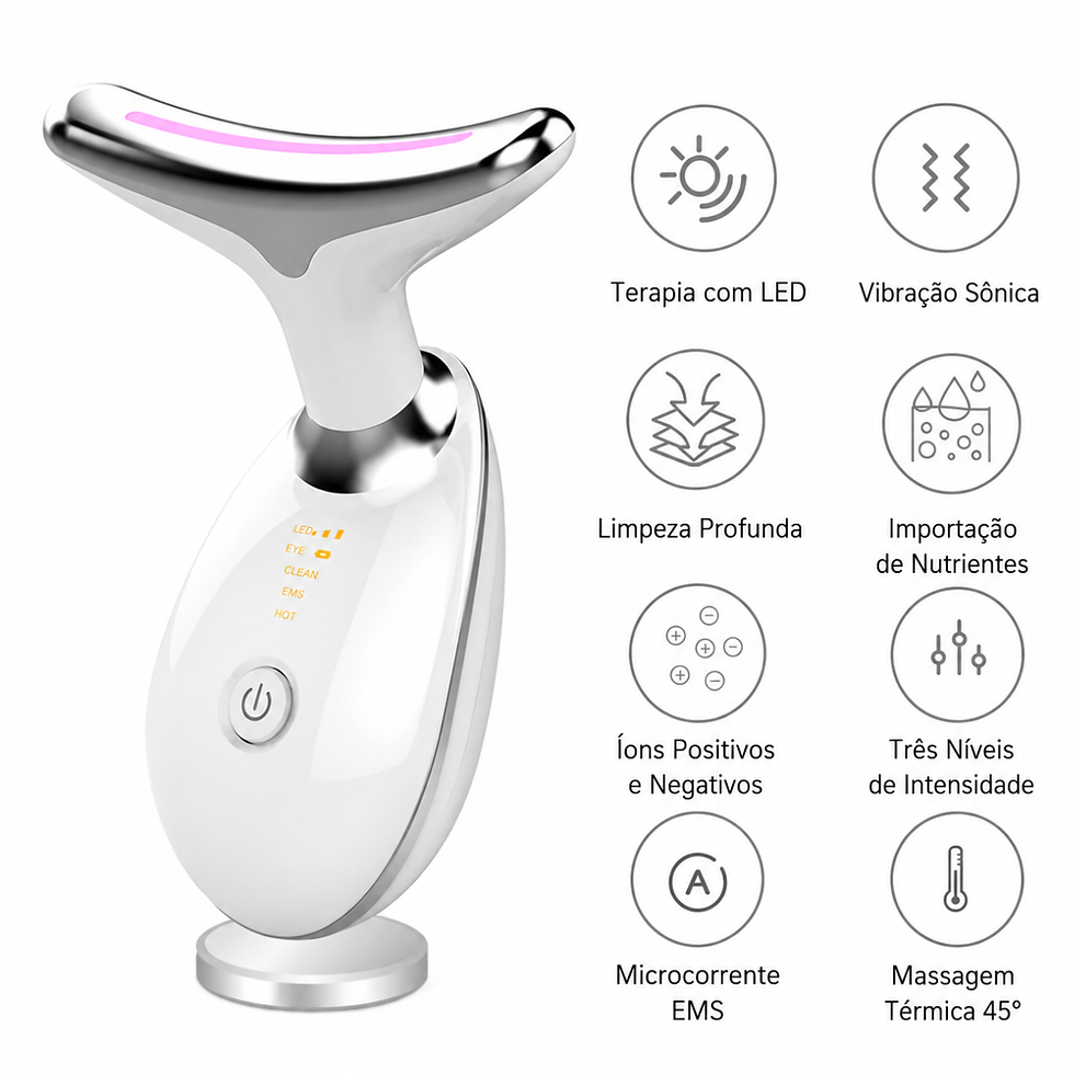 Thumbnail: Anti-Wrinkle LED Electric Facial Massager, Neck Rejuvenation and Lifting – Mar